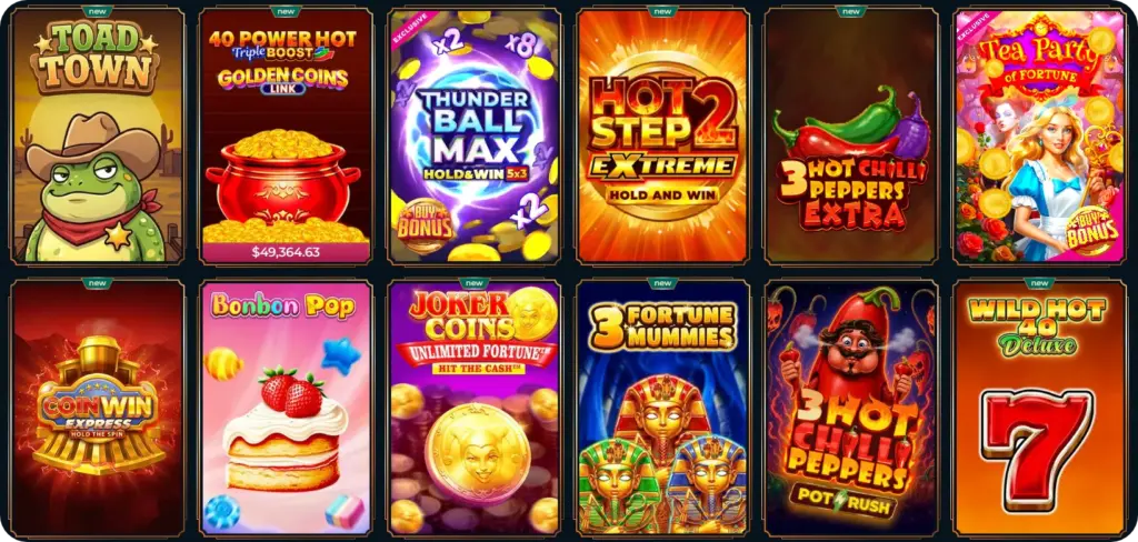 MonsterWin Casino crash games lobby