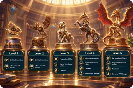 MonsterWin VIP levels 1 to 5 and their perks for Canadian players