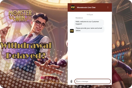 Steps to take if a MonsterWin withdrawal is delayed for Canadian players